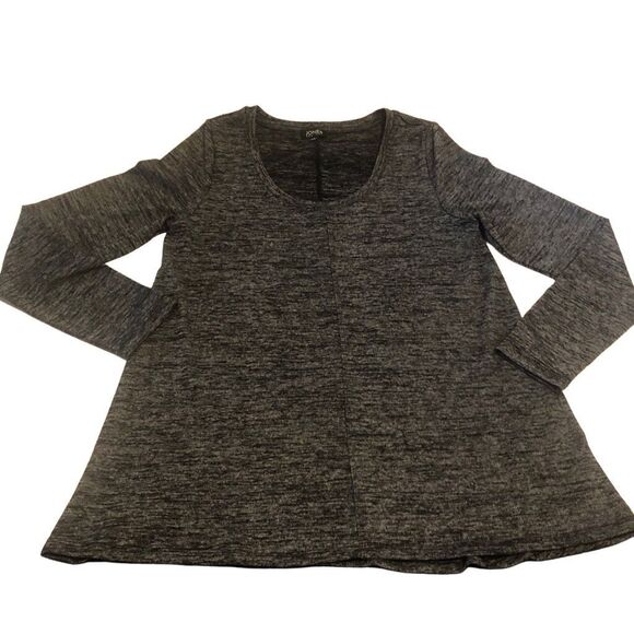 Jones New York Women’s Size L Long Sleeve Tunic Top Heather Gray - Picture 5 of 11